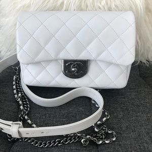 CHANEL Small Double Carry Waist Chain Flap